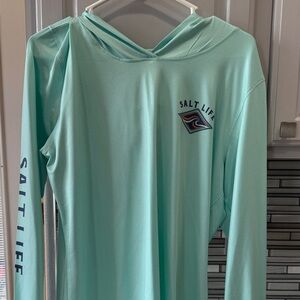 Salt Life Mint Green Hoodie with Logo